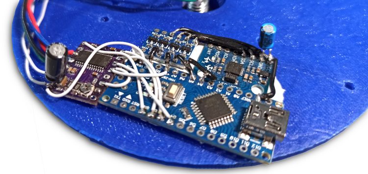 Photo of the electronic circuit.