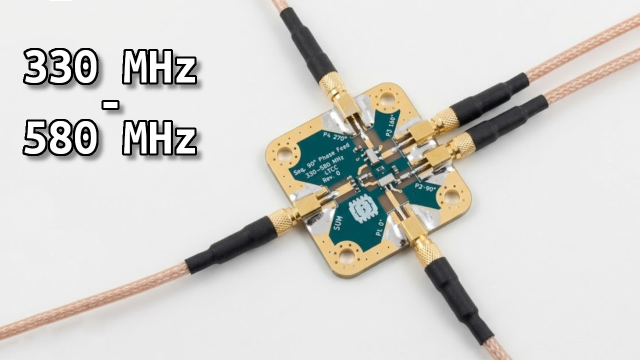 Four-Way Quadrature Feed for UHF Circular Polarization